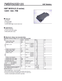 Datasheet 7MBR50SB120 manufacturer Fuji